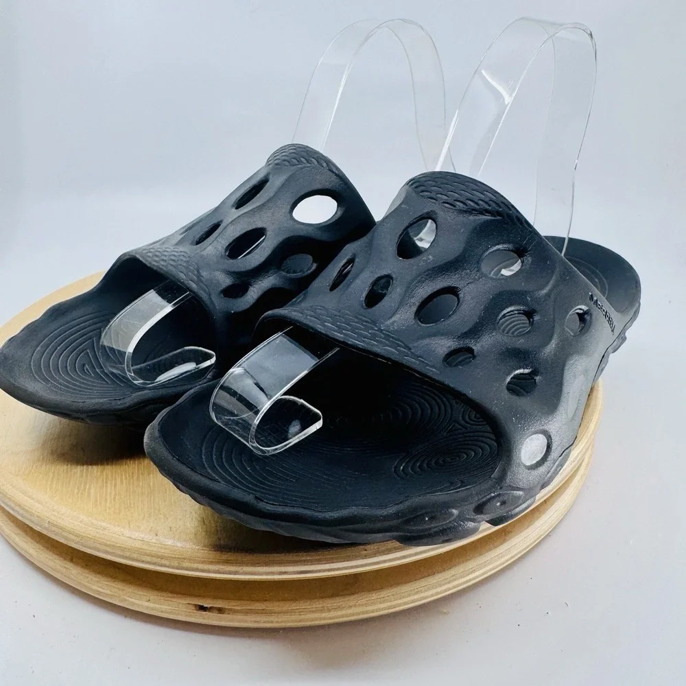 Merrell Hydro Slide 2 Sandals Shoes Mens‎ 5.5 Womens 7 Black Comfort Unisex